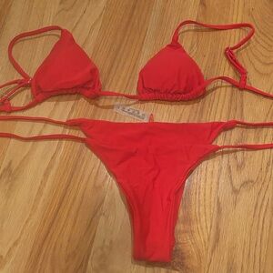Red Bikini Set
